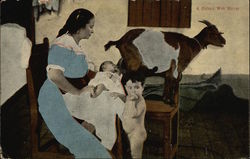 A Cuban Wet Nurse Postcard