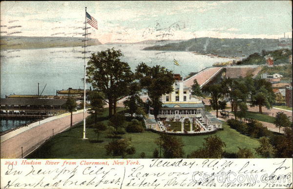 Hudson River from Claremont New York