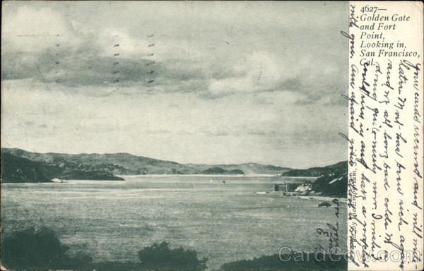 Golden Gate and Fort Point, Looking In San Francisco California