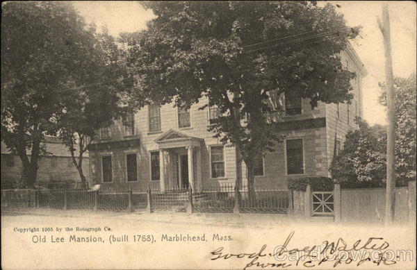 Old Lee Mansion Marblehead Massachusetts