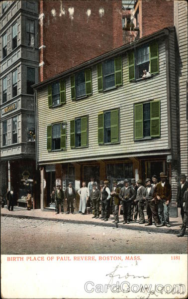 Birth Place of Paul Revere Boston Massachusetts