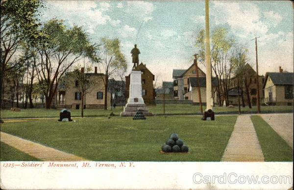 View of Soldiers' Monument Mount Vernon New York