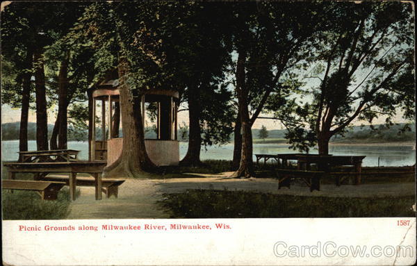 Picnic Grounds Along Milwaukee River Wisconsin