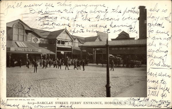 Barclay Street Ferry Entrance Hoboken New Jersey