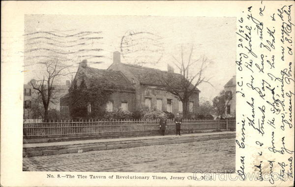 The Tice Tavern of Revolutionary Times Jersey City New Jersey