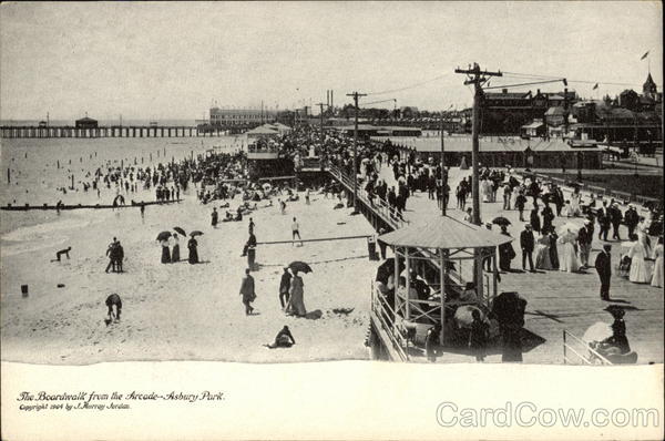 The Boardwalk from the Arcade Asbury Park New Jersey