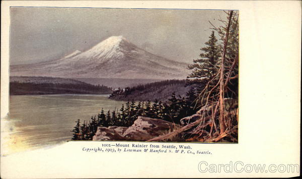 Mount Rainier from Seattle Washington