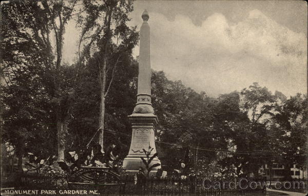 Monument Park Gardiner Maine