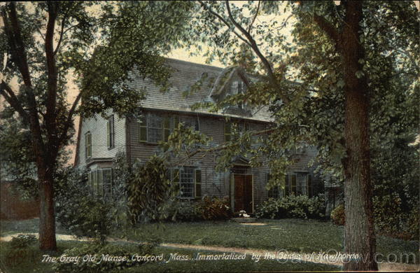 The Gray Old Manse, Immortalized by the Genius of Hawthorne Concord Massachusetts