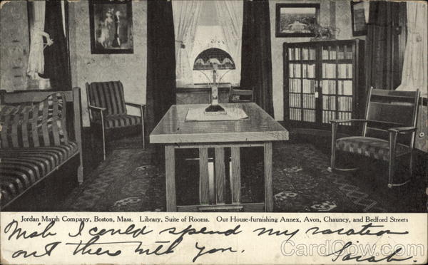 Jordan Marsh Company, Library, Suite of Rooms Boston Massachusetts