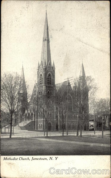 View of Methodist Church Jamestown New York