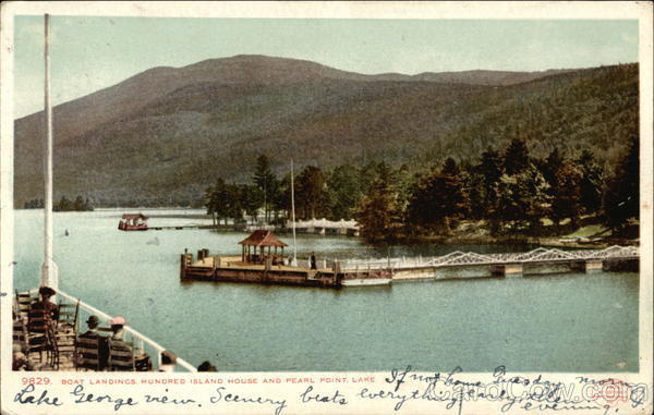 Boat Landing, Hundred Island House, Pearl Point Bolton New York