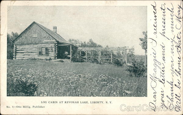 Log Cabin at Revonah Lake Liberty New York