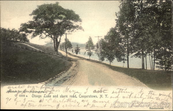 Otsego Lake and Shore Road Cooperstown New York