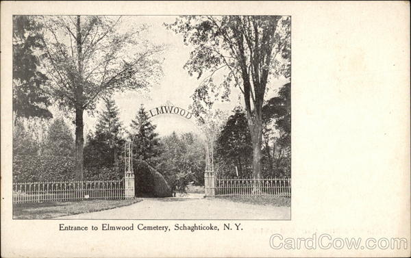 Entrance to Elmwood Cemetery Schaghticoke New York