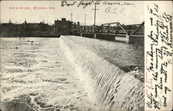 Dam & Bridge Menasha Wisconsin