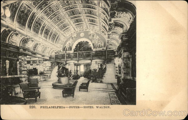 Foyer, Hotel Walton Philadelphia Pennsylvania