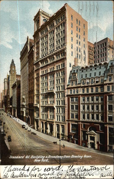 Standard Oil Building & Broadway from Bowling Green New York