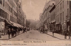 Looking Up Hanover St Manchester, NH Postcard Postcard