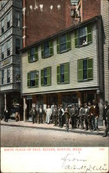 Birth Place of Paul Revere Postcard