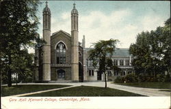 Gore Hall Harvard College Postcard