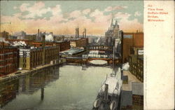 View from Buffalo Street Bridge Postcard