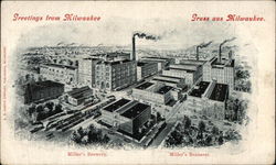 Miller's Brewery Postcard