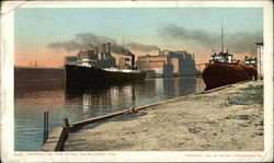 Shipping on the River Postcard