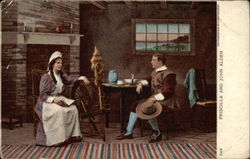 Priscilla And John Alden Postcard