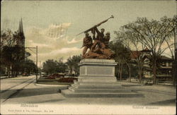 View of Soldiers' Monument Postcard