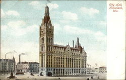 City Hall Milwaukee, WI Postcard Postcard