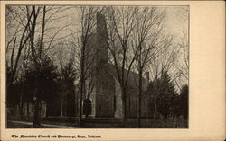 The Morabian Church and Parsonage Hope, IN Postcard Postcard