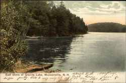 East Shore of Granite Lake Munsonville, NH Postcard Postcard