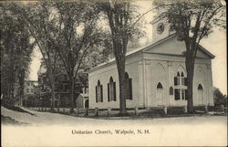 Unitarian Church Walpole, NH Postcard Postcard