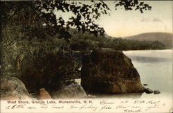 West Shore, Granite Lake Munsonville, NH Postcard Postcard