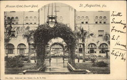 Alcazar Hotel, Court-Yard St. Augustine, FL Postcard Postcard