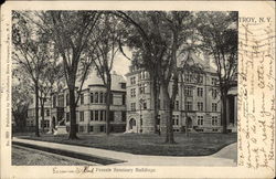 Emma Willard Female Seminary Buildings Postcard