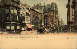 Fifth Avenue, Waldorf Astoria Postcard
