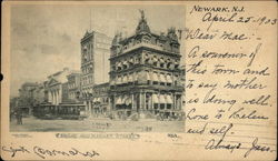 Broad and Market Street Newark, NJ Postcard Postcard