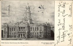 Polk County Court House Des Moines, IA Postcard Postcard