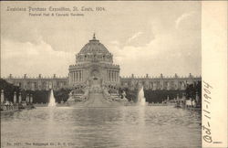 Festival Hall & Cascade Gardens Postcard