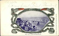 Life on the Boardwalk Point Pleasant, NJ Postcard Postcard