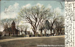 Post Office and Court House Taunton, MA Postcard Postcard