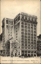 Chamber of Commerce and Bank of Buffalo Postcard