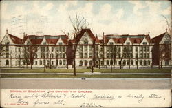 The School of Education - The University of Chicago Illinois Postcard Postcard