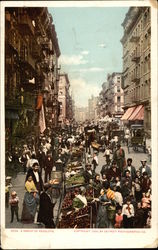 A Group of Peddlers New York City, NY Postcard Postcard