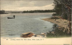 Looking Toward the West Shore White Lake, NY Postcard Postcard