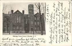 Union School Building Elbridge, NY Postcard Postcard