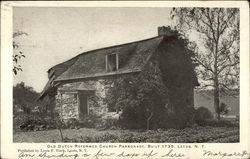 Old Dutch Reformed Church Parsonage, Built 1735 Leeds, NY Postcard Postcard