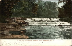 A Tiny but Picturesque Waterfall, Mertensia Park Postcard